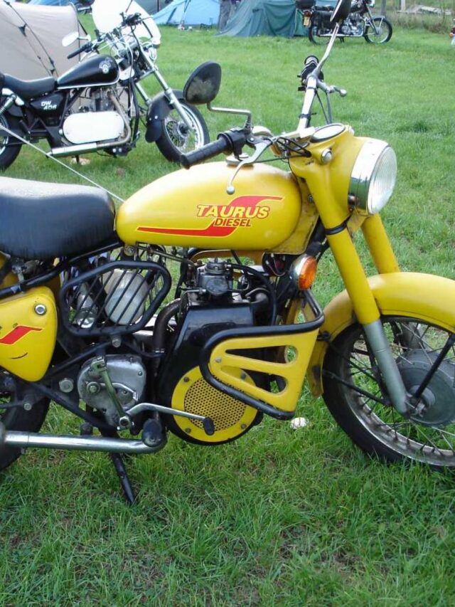 This Royal Enfield bike ran on diesel not petrol, mileage 80kmpl.