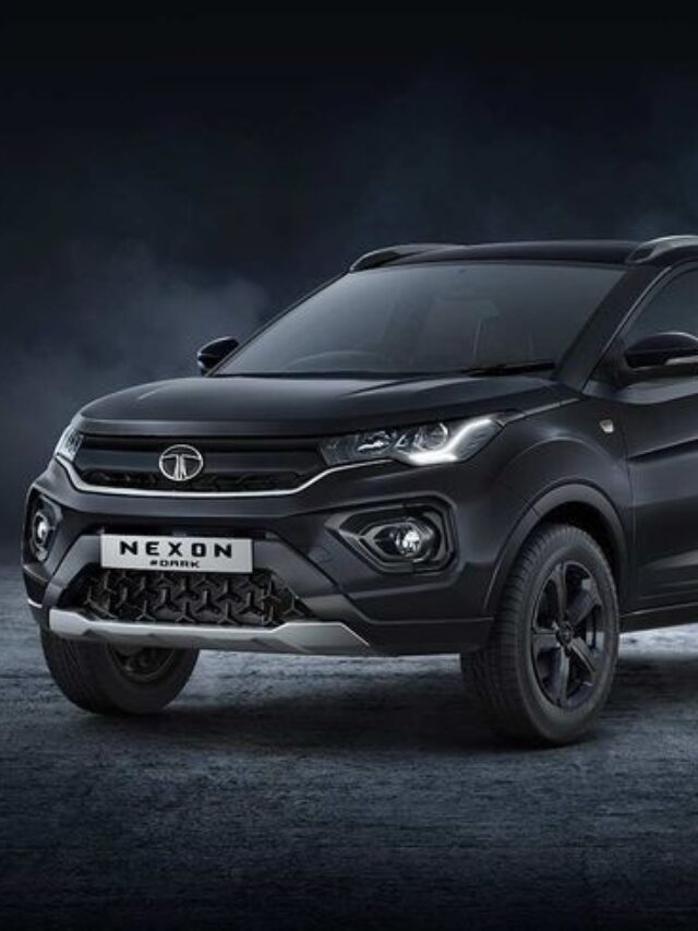 Luxurious black edition of Tata Nexon car